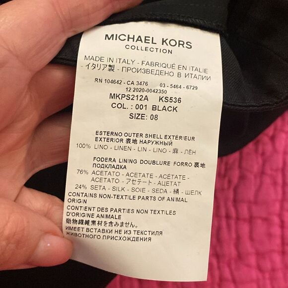 Michael Kors Collection 100% linen shorts, size 8 - Picture 9 of 9